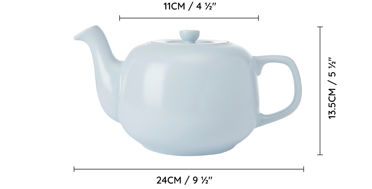 Čajová konvice La Cafetière Classic keramická 1,2 l (4 šálky), pastelově modrá_